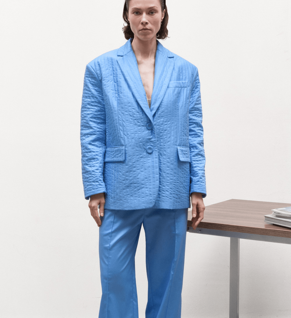 C.ICON Quilted jacket skyblue