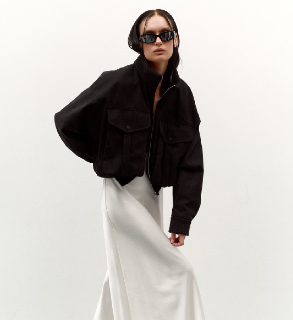 C.ICON Eco suede bomber black