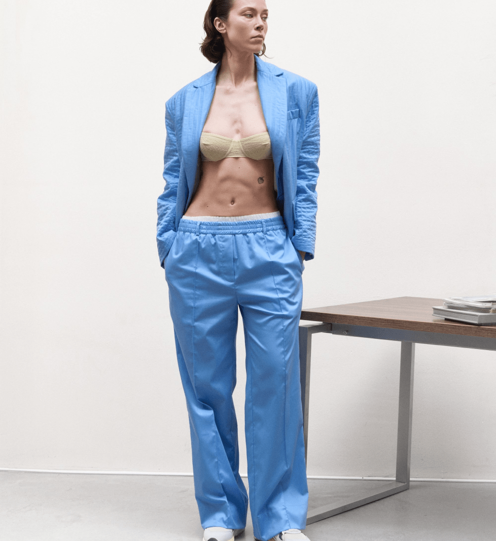 C.ICON Doublewaist pants skyblue