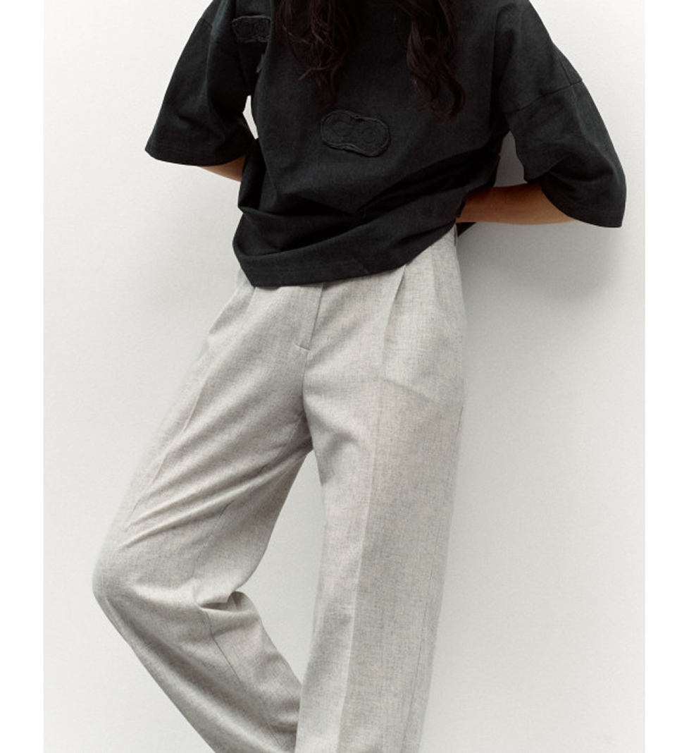 C.ICON Logo oversize t-shirt graphite
