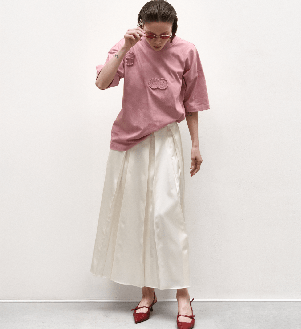 C.ICON Logo oversize t-shirt Pink