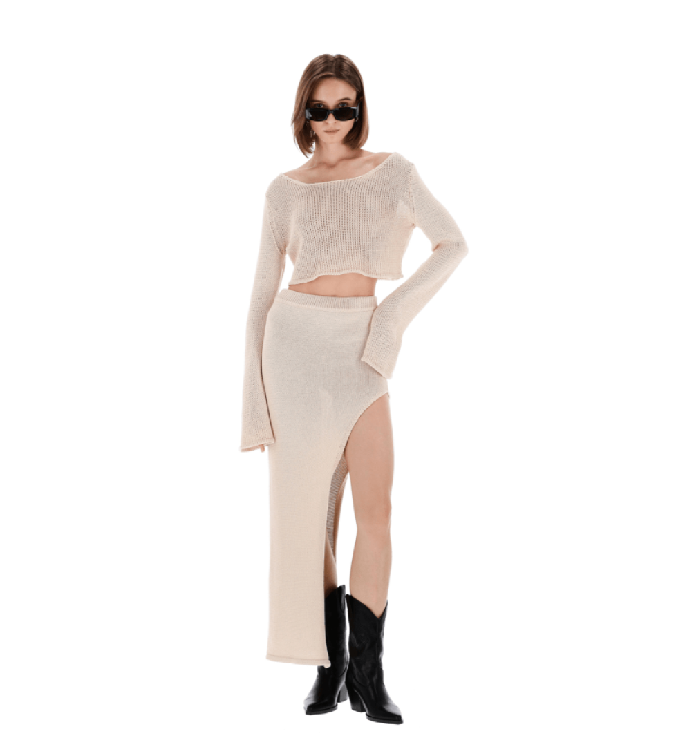 DEMN SANDRA knitted beige suit