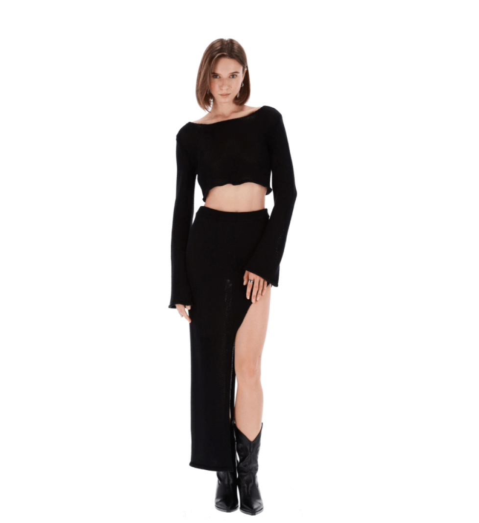 DEMN SANDRA knitted black suit