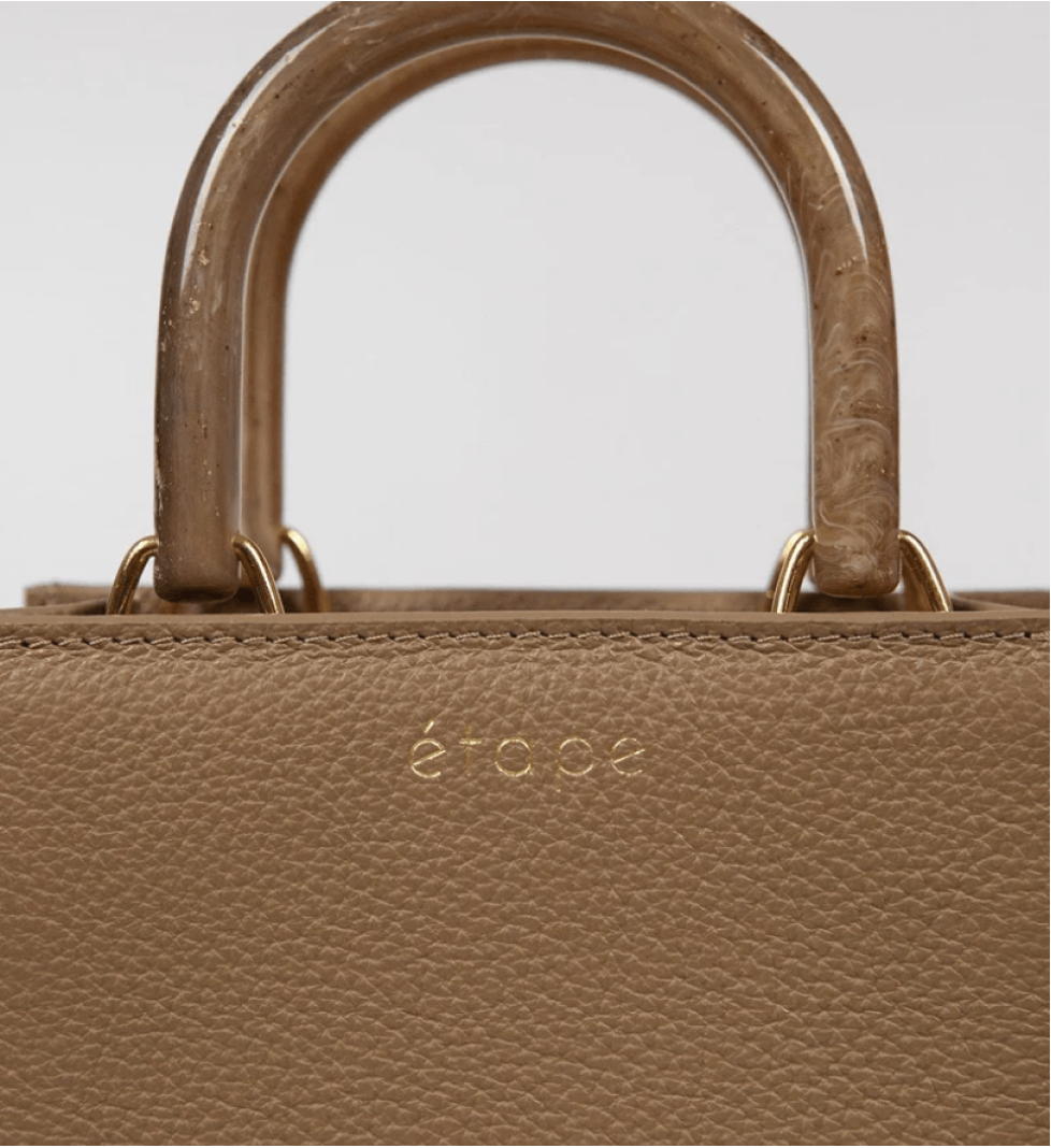 ETAPE Leather bag MIMI MAX Pearl Latte