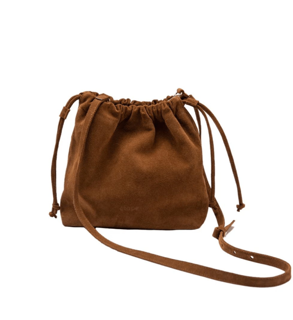 ETAPE Suede bag Florence Suede Brandy