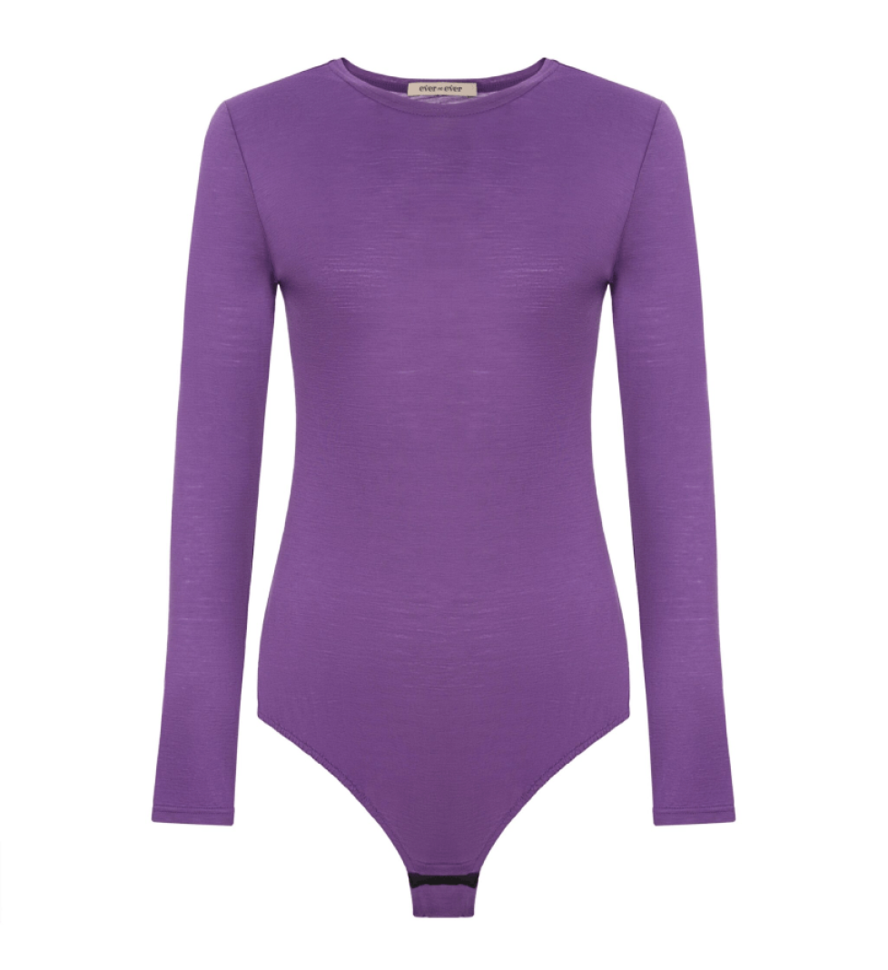 EVER and EVER Woolen bodysuit purple