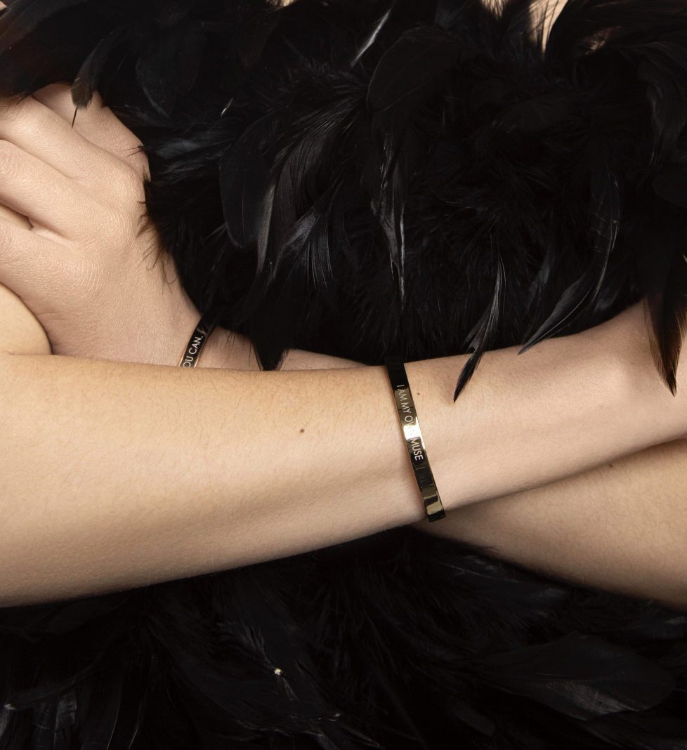 FEMI I am my own muse bracelet silver 6mm