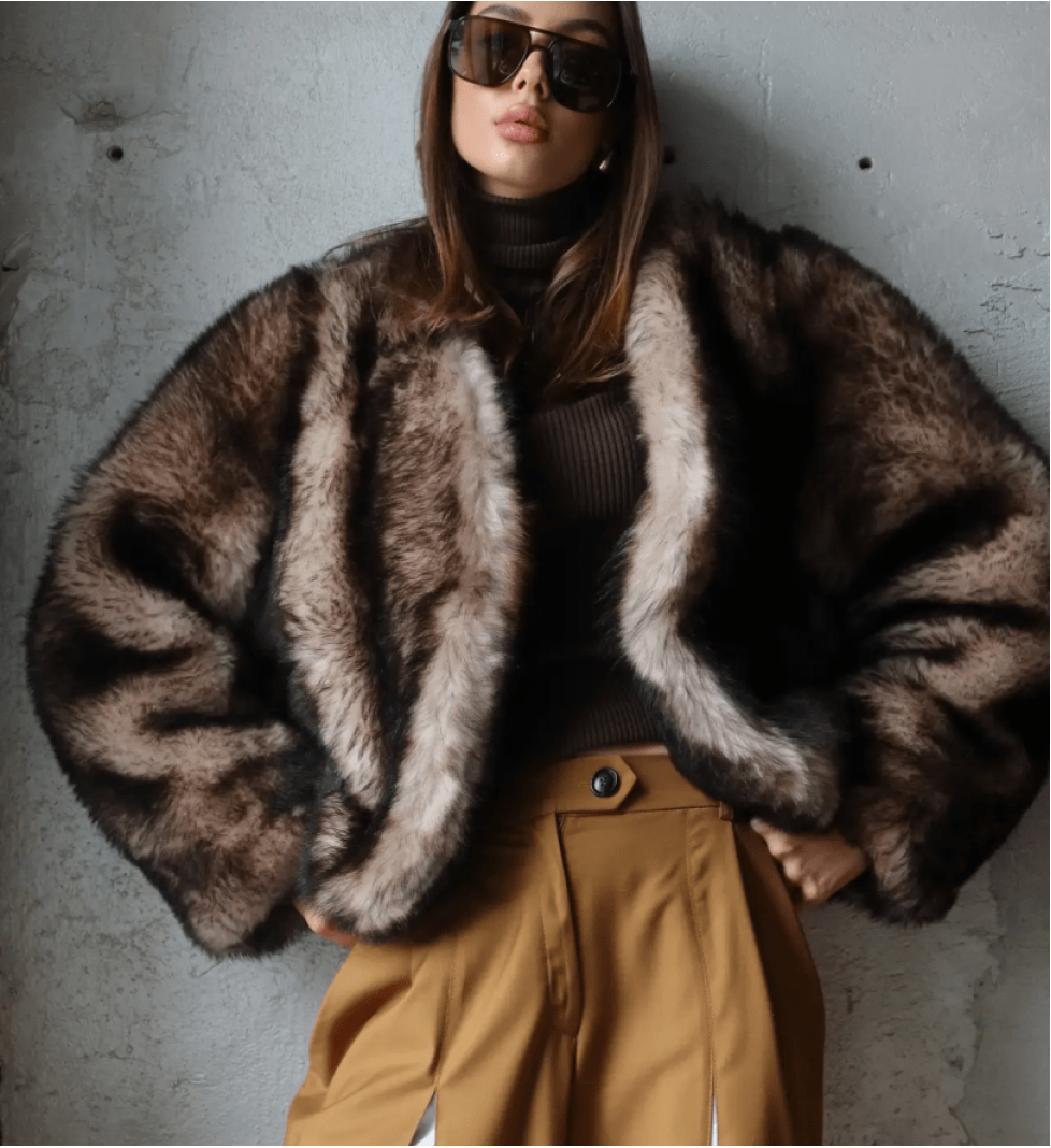 GOT'S LABEL short coat TOSCANA brown