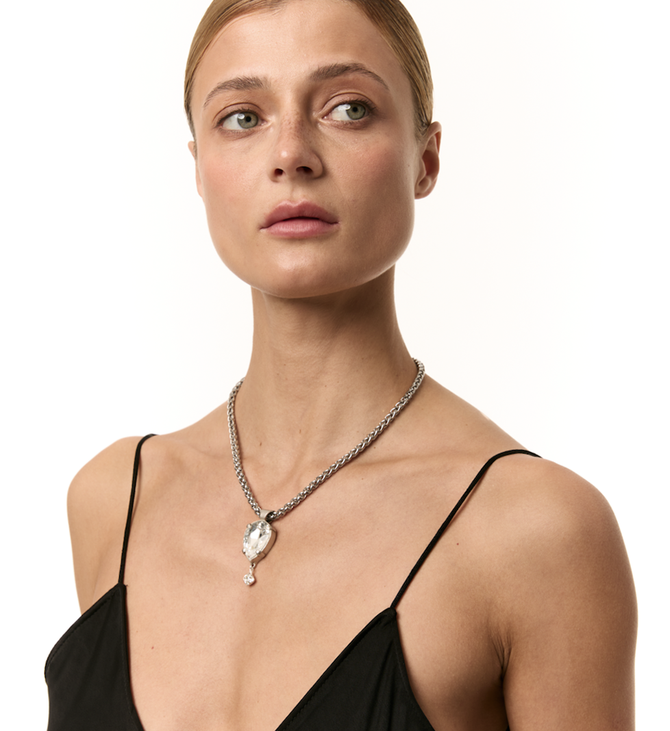 Grains De Verre "RADIANCE" Necklace Silver