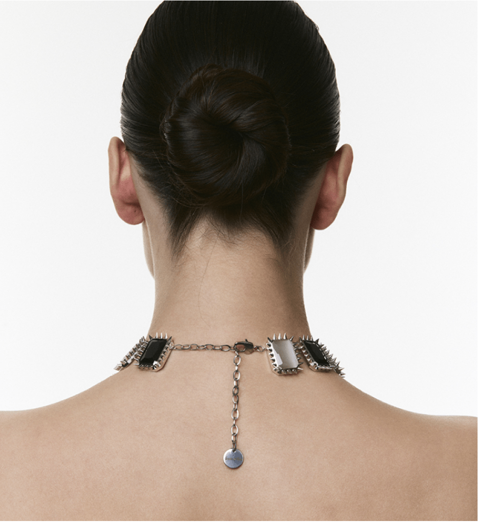 Чокер Grains De Verre "RUE CAMBON" Silver