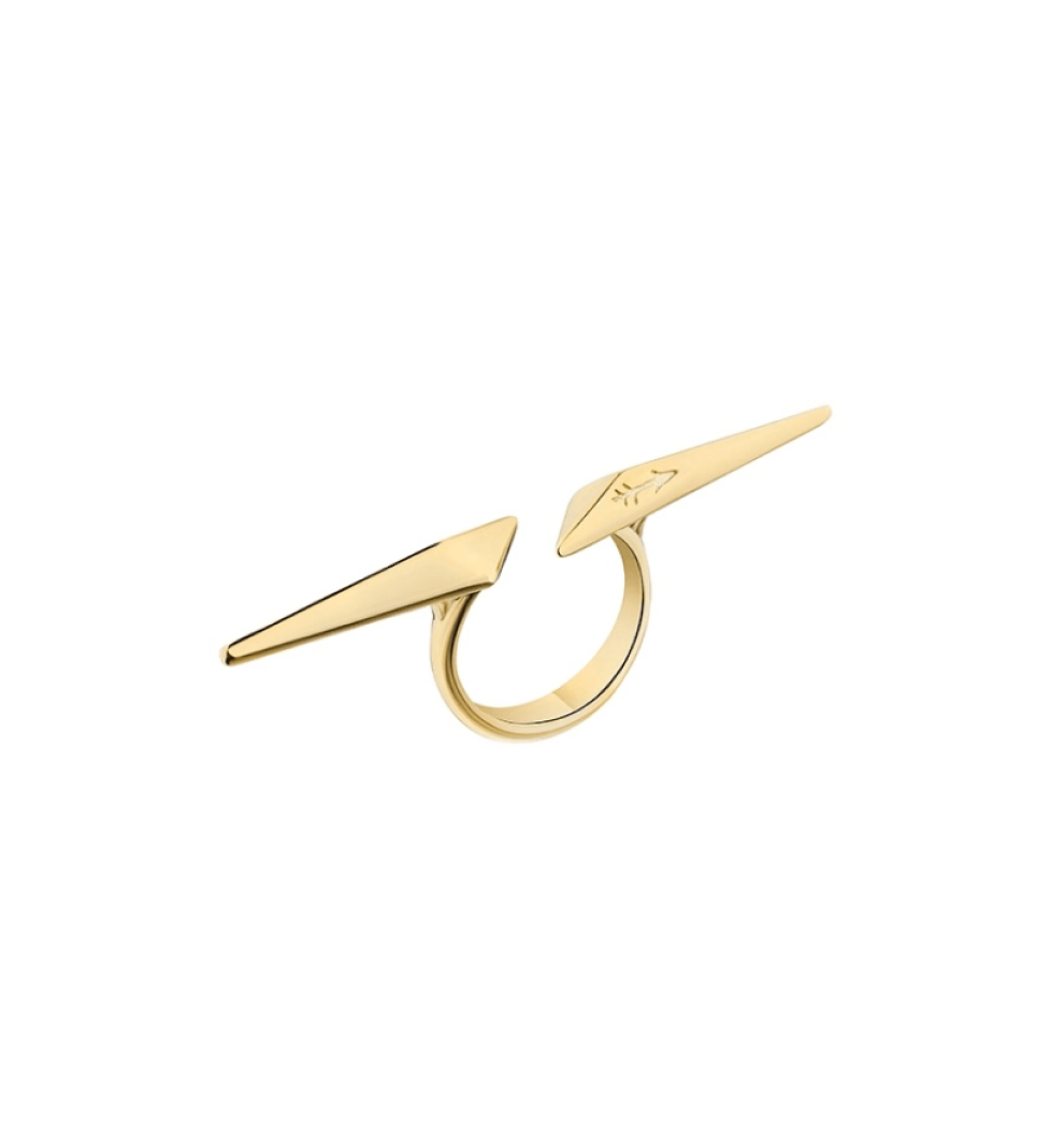 Grains De Verre "STILETTO" Ring Gold