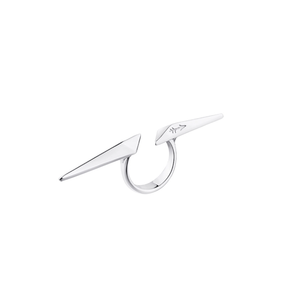 Grains De Verre "STILETTO" Ring Silver