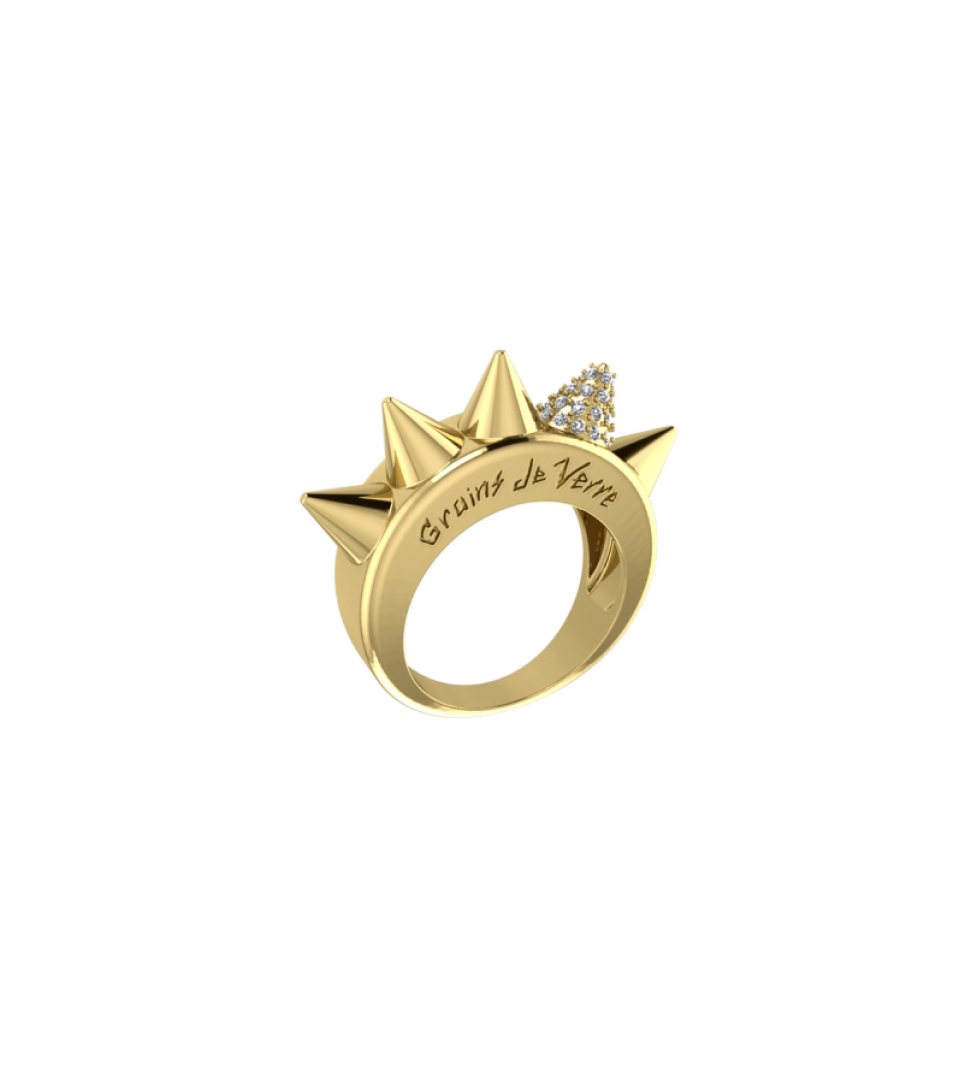 Grains De Verre “THE THORN” Ring Gold