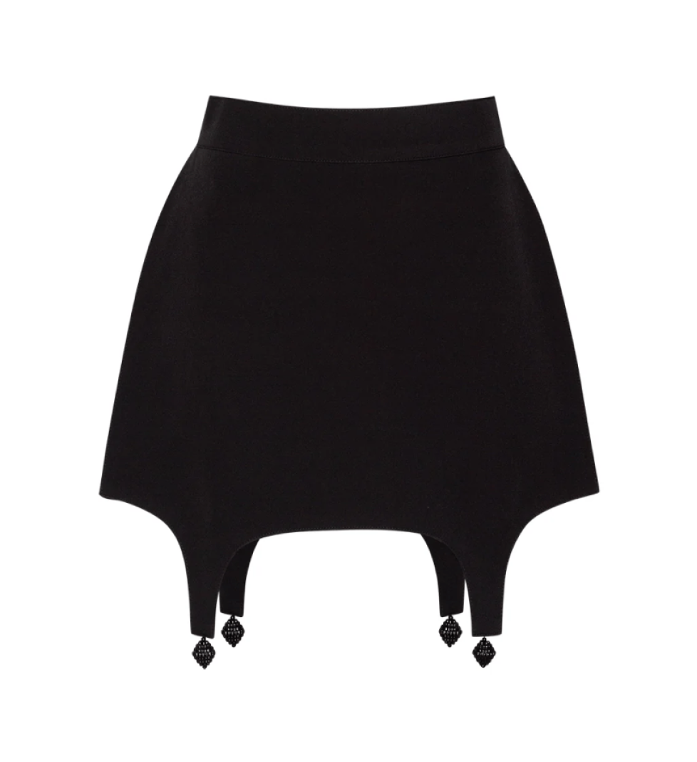 GURANDA Black Basque Skirt