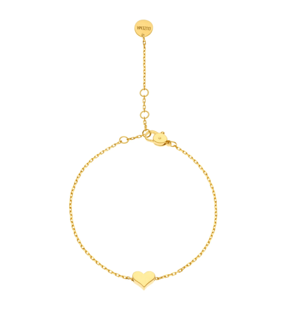 GUZEMA clasp bracelet, heart Gold