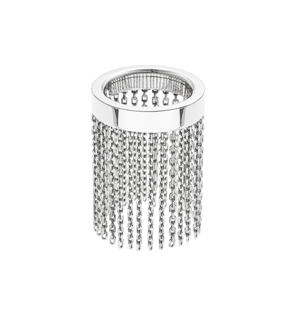 GUZEMA ring short chains White Gold