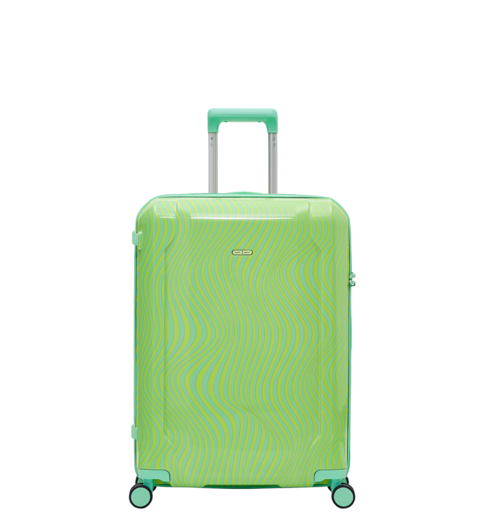 Have A Rest suitcase medium Lime Waves