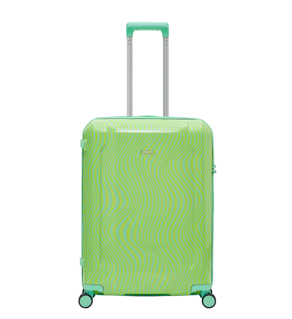 Have A Rest suitcase medium Lime Waves