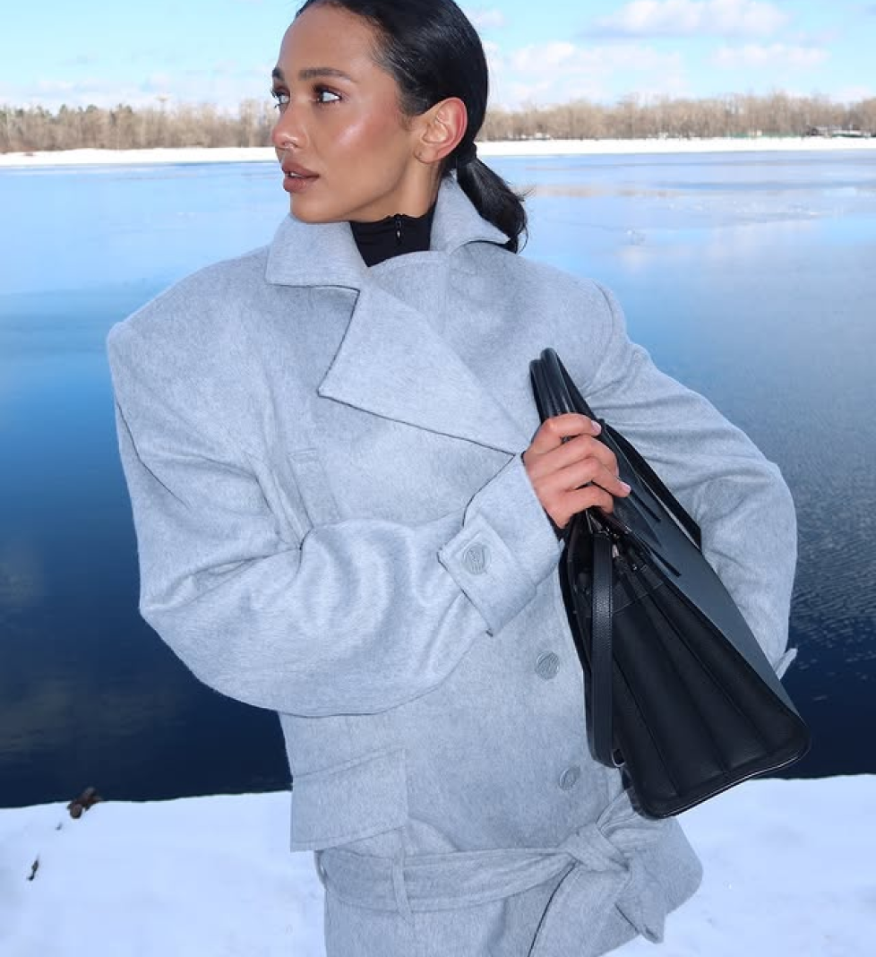 HAVRY “NICOLE” coat light grey