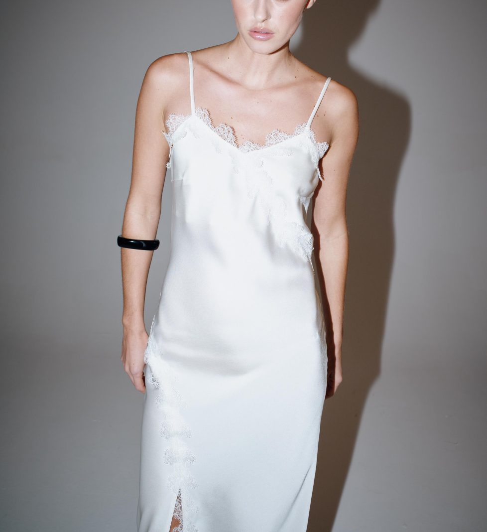 HAVRY “EMIRA ‘25” SWAN dress white
