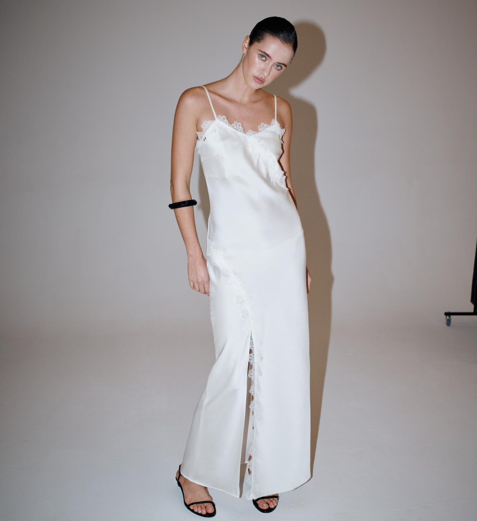 HAVRY “EMIRA ‘25” SWAN dress white