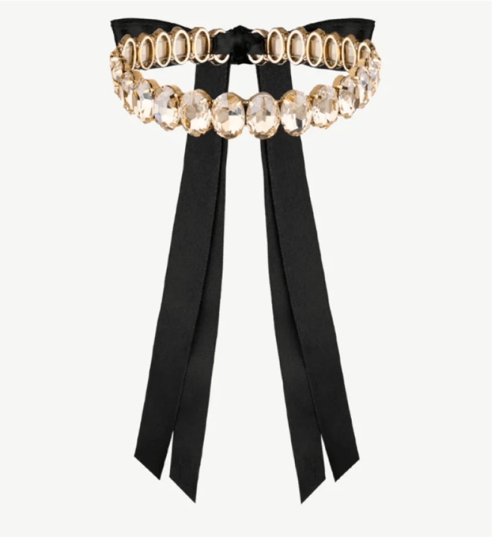 Honch Studio Choker Maeve with rhinestones Golden