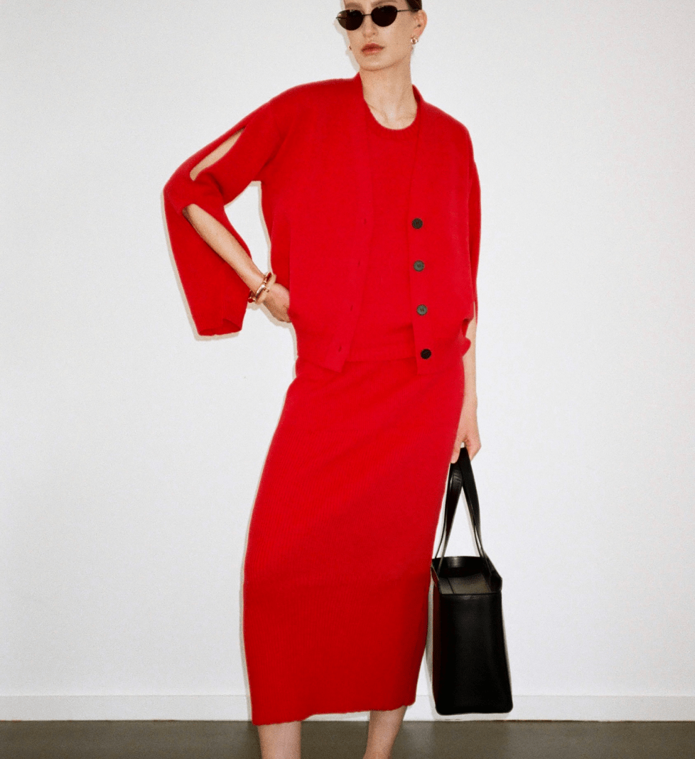 Katerina Kvit cardigan in red cotton