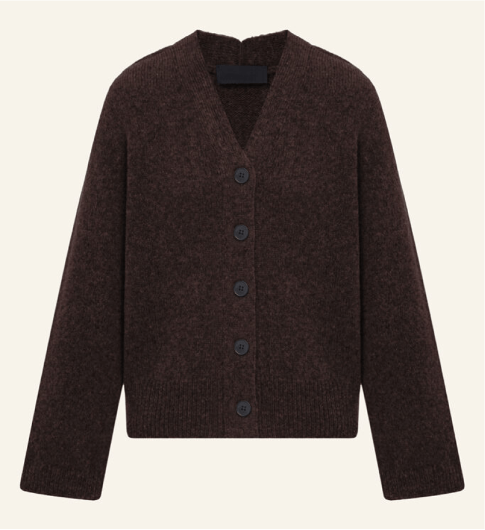 Katerina Kvit Cardigan Dark Brown