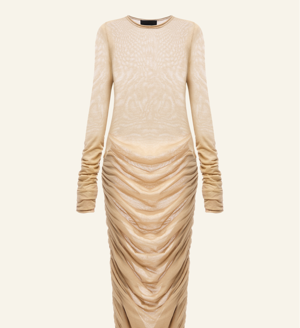 Katerina Kvit Dress Beige