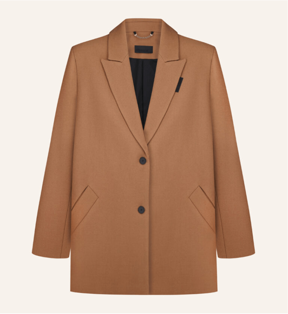 Katerina Kvit Short wool coat Beige