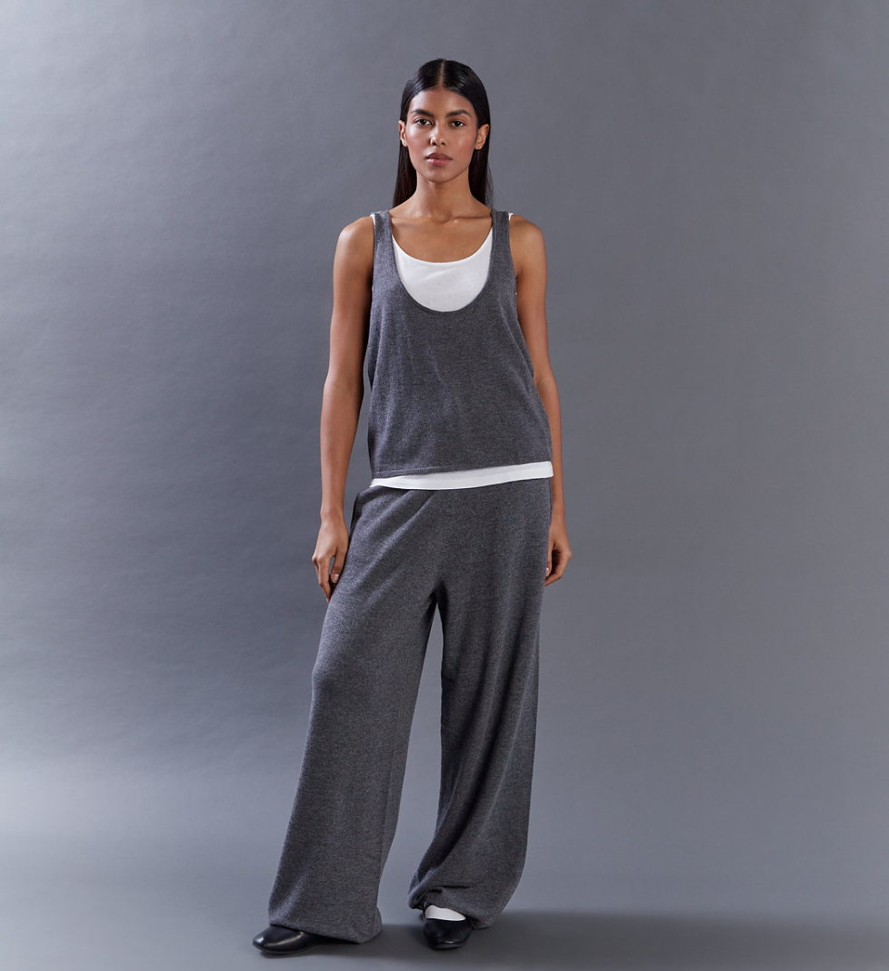 Keenly pants with pockets cashmere graphite