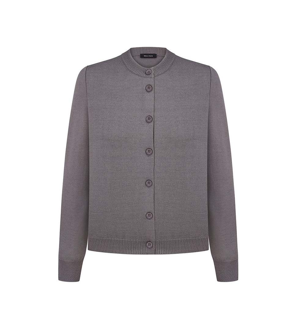 Keenly graphite button-down cardigan