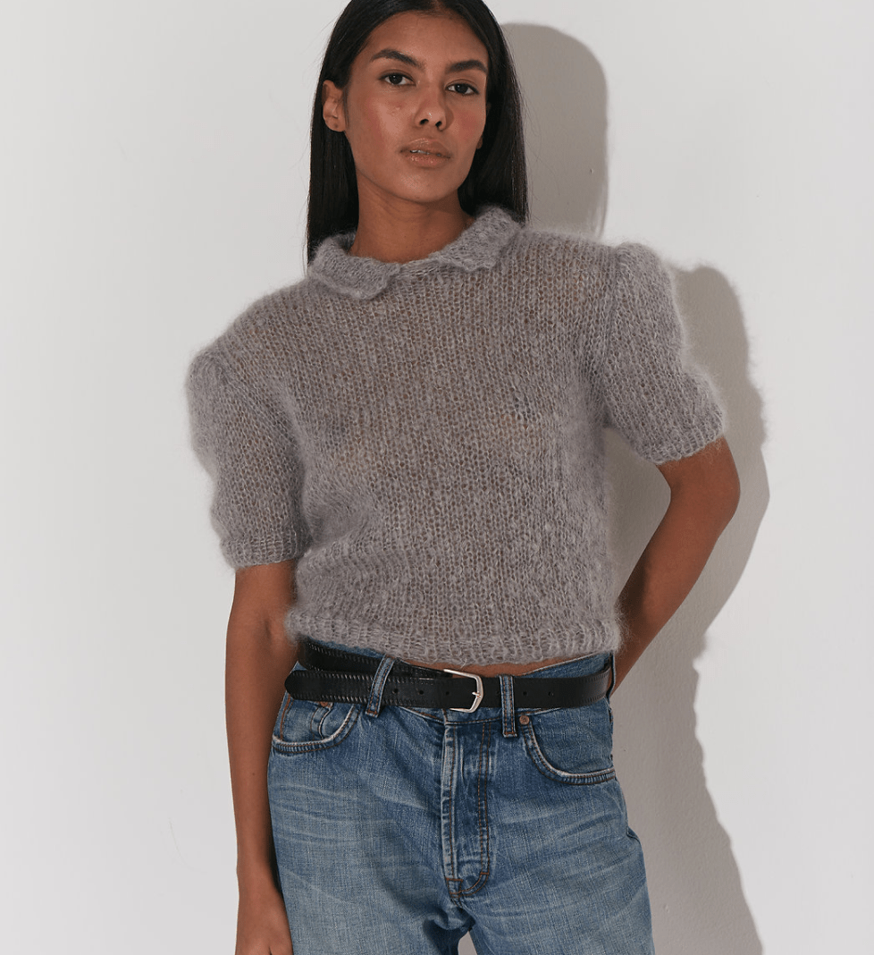 Keenly Polo French mohair handmade grey