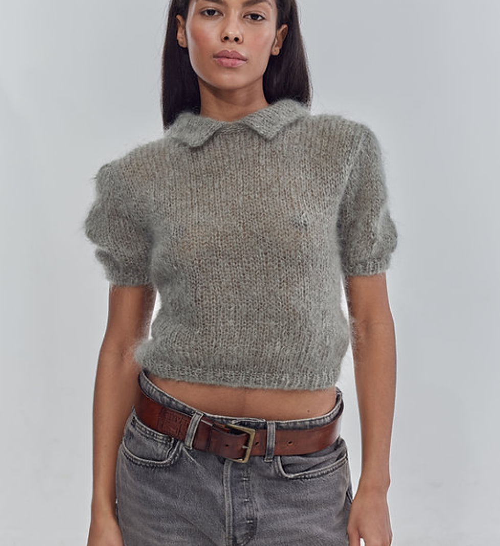 Keenly Polo French mohair handmade olive