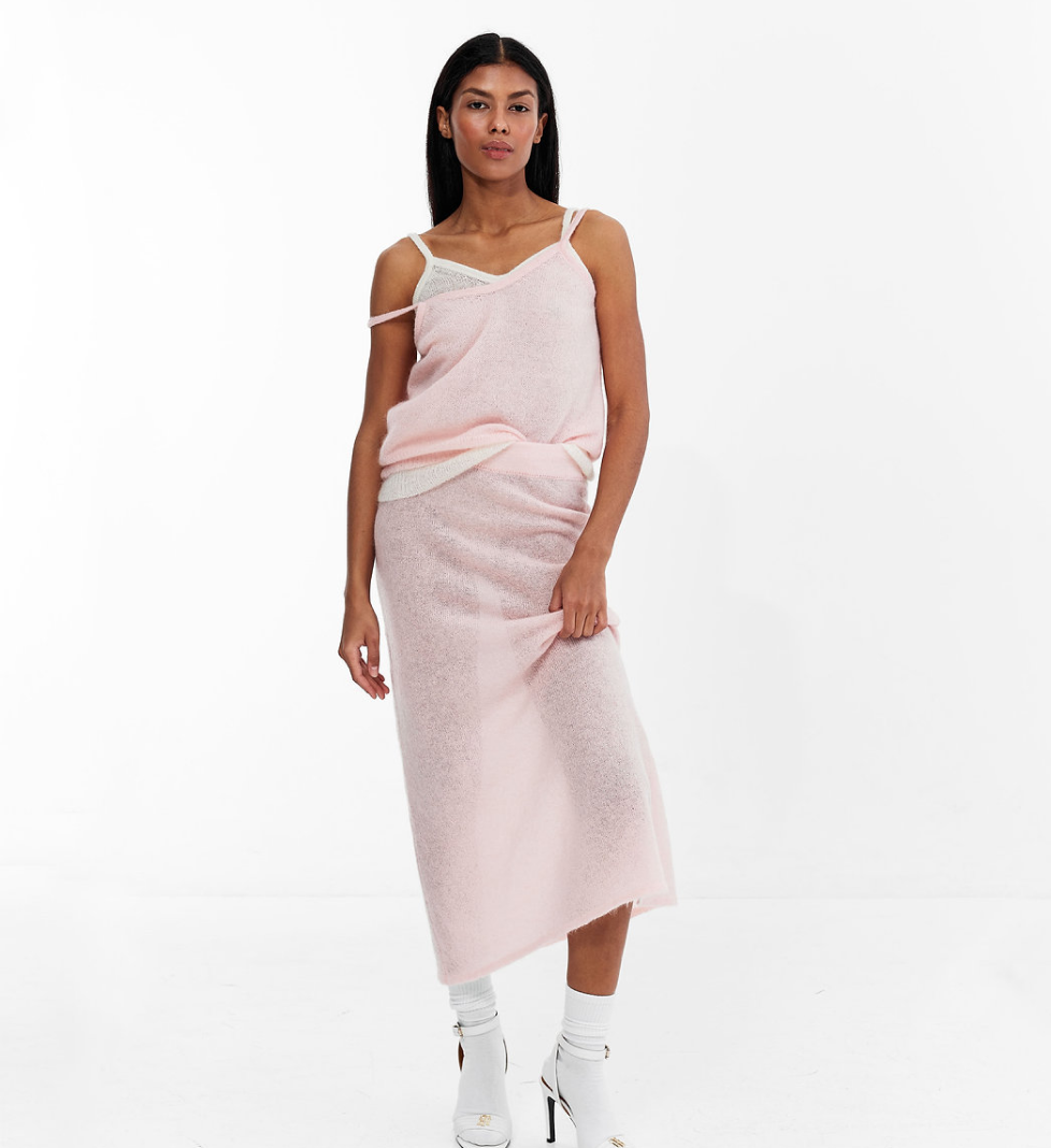 Keenly kid mohair skirt