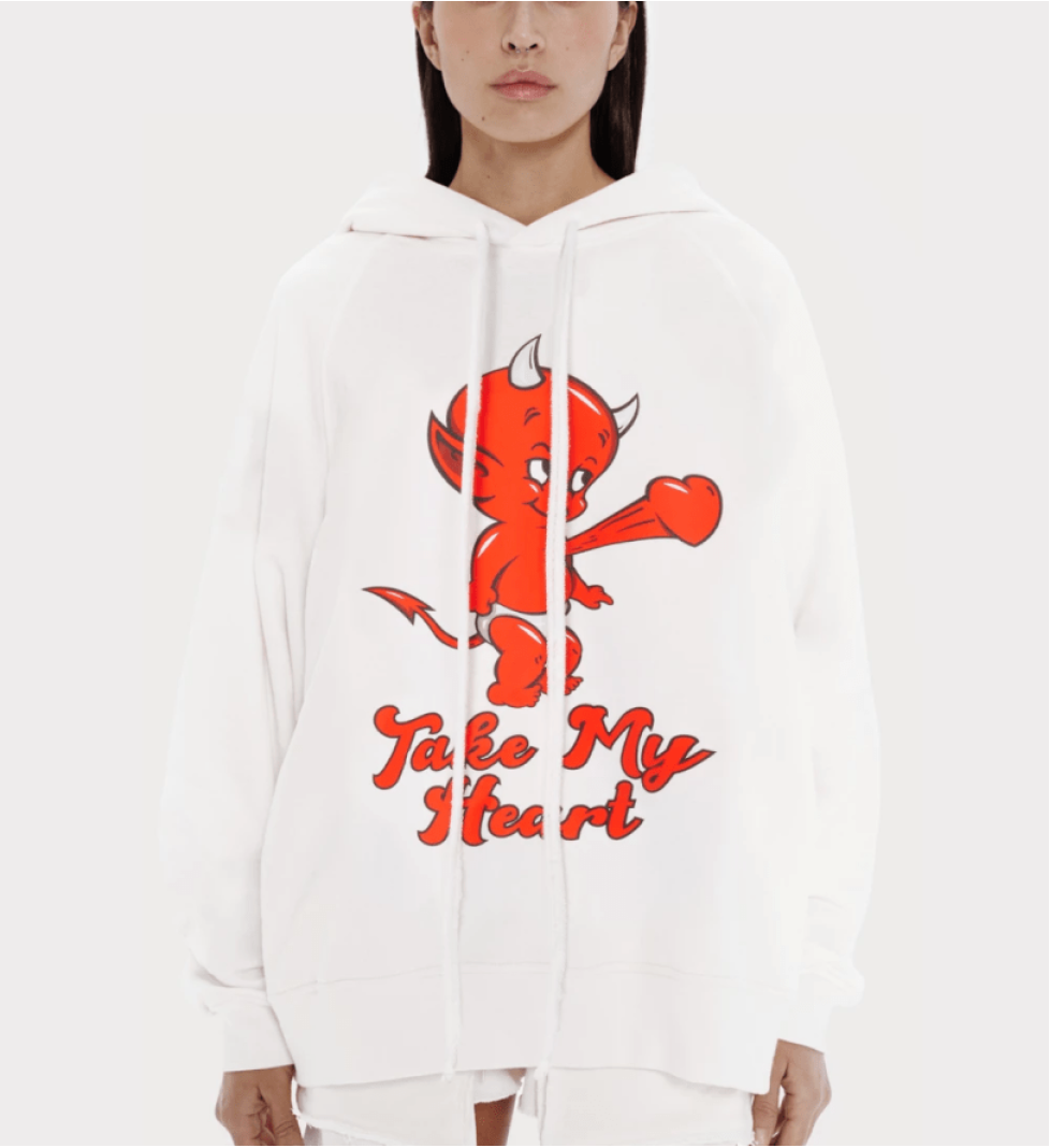 KEEPSTYLE Hoodie Take my heart milk
