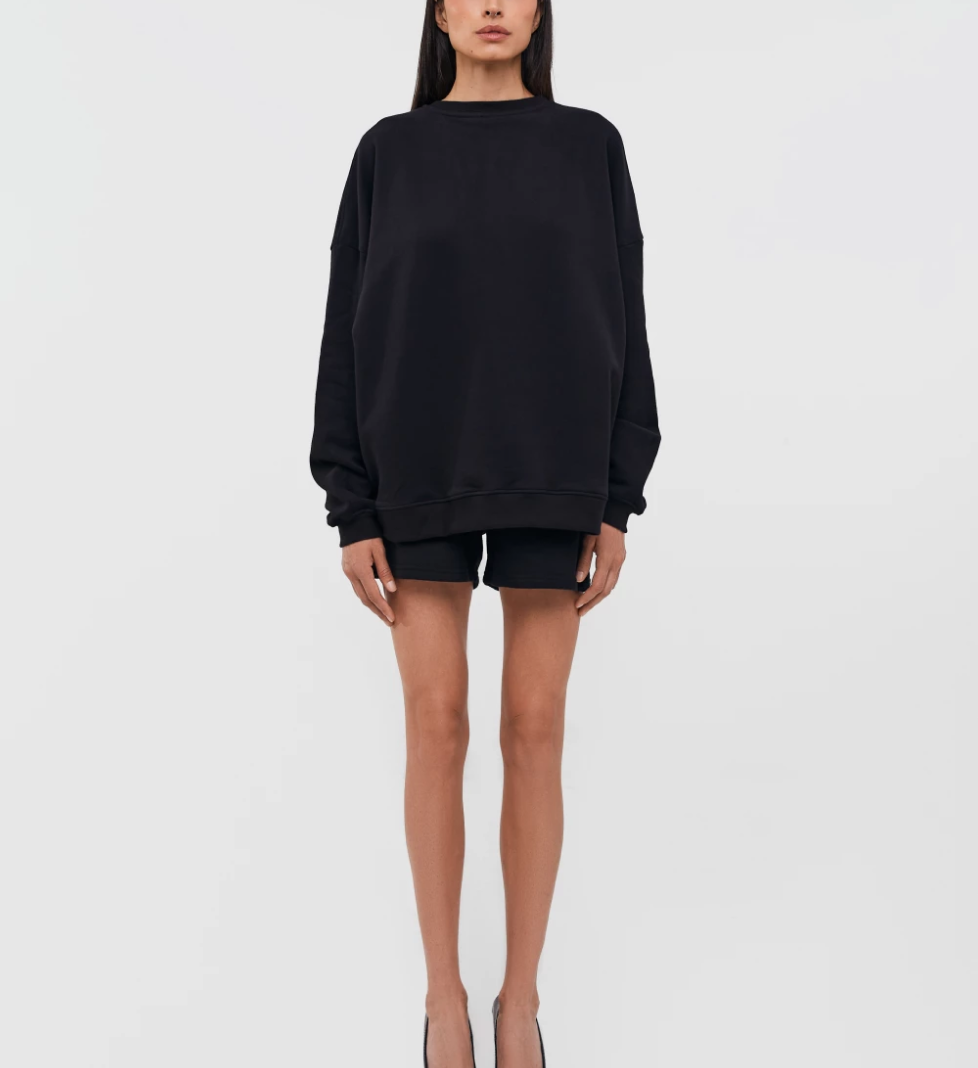 KEEPSTYLE basic sweatshirt in black color