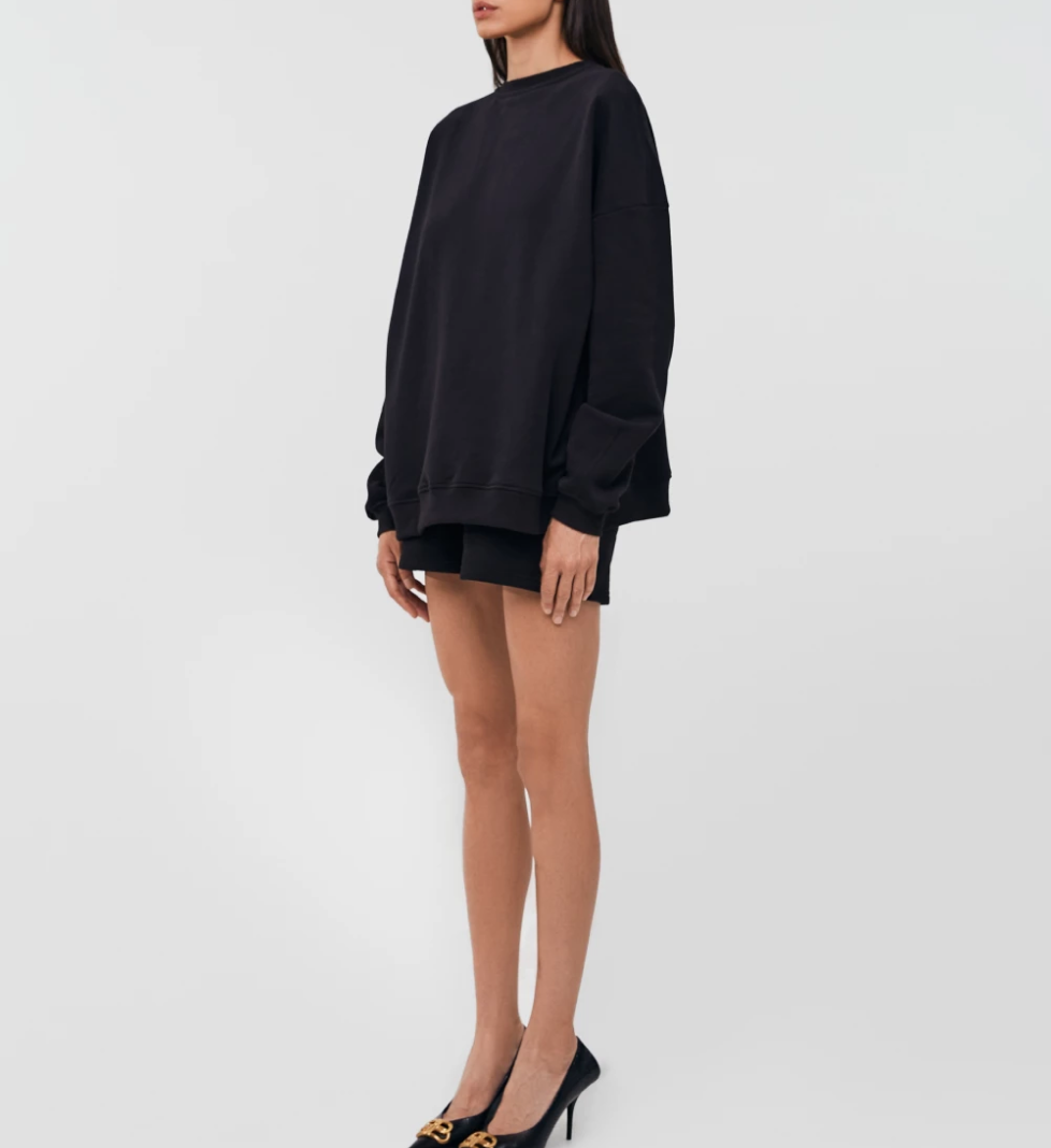 KEEPSTYLE basic sweatshirt in black color