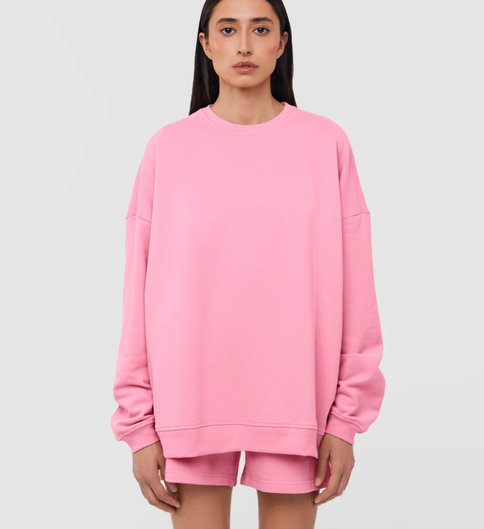 KEEPSTYLE basic sweatshirt in bubble color