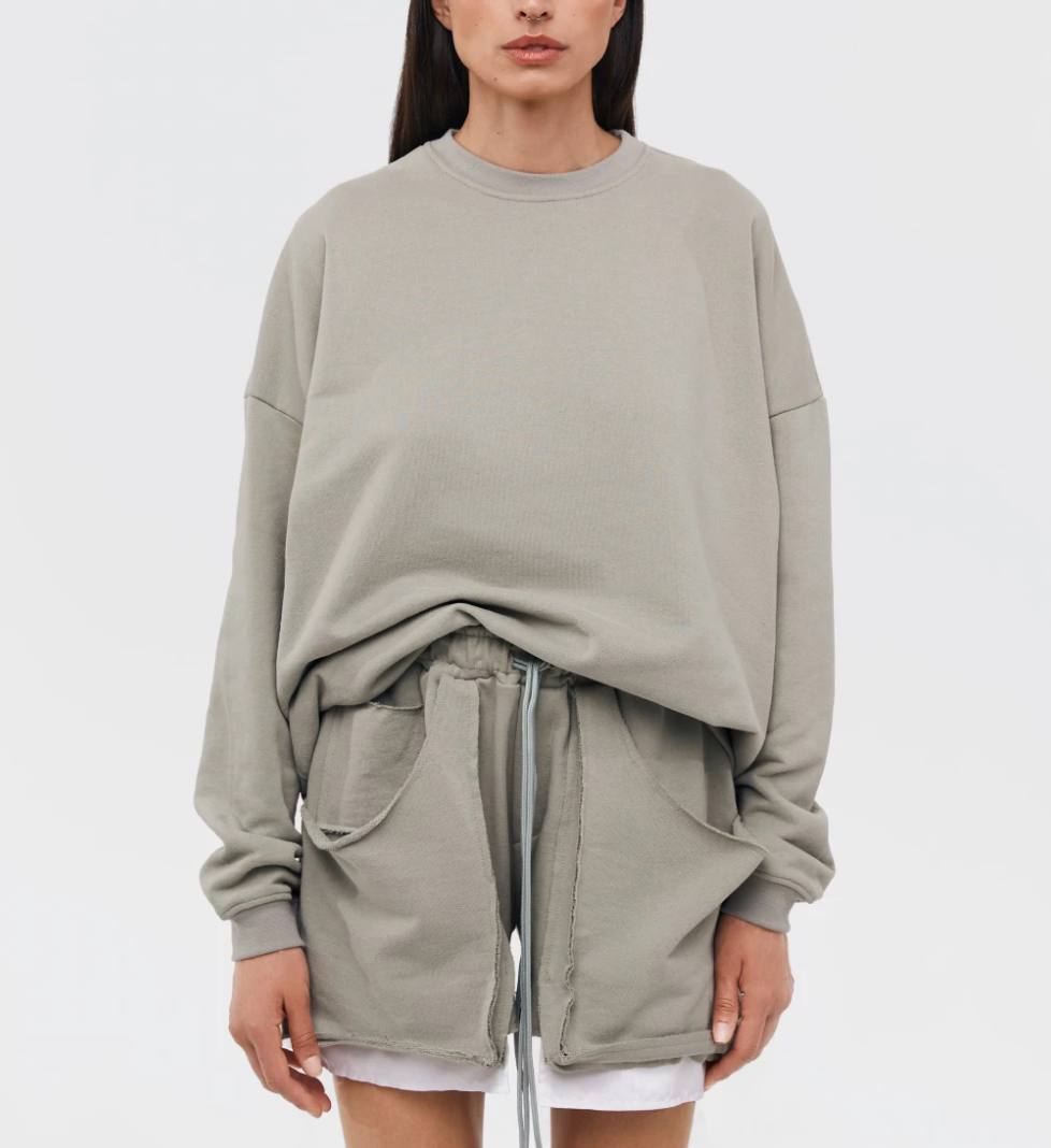 KEEPSTYLE basic sweatshirt in forest color