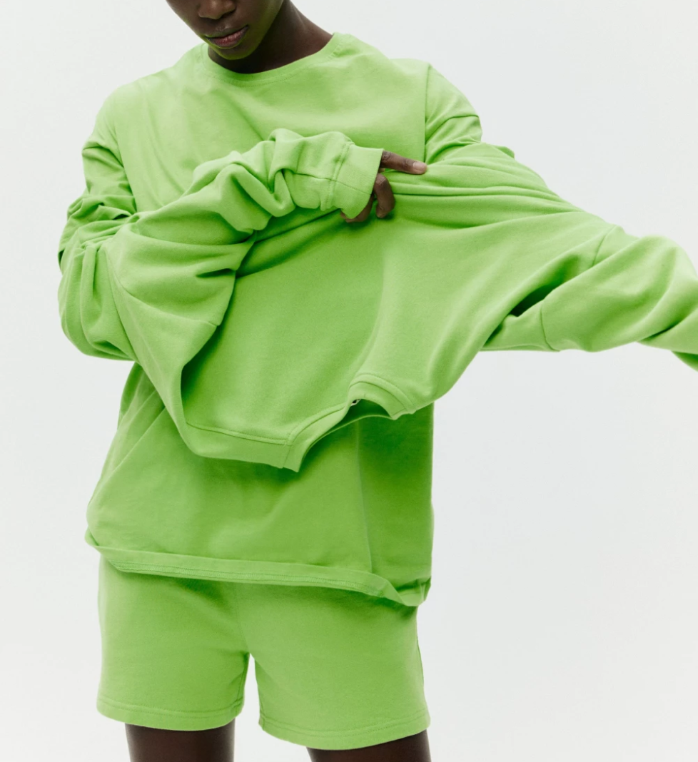 KEEPSTYLE basic sweatshirt in jasmine color