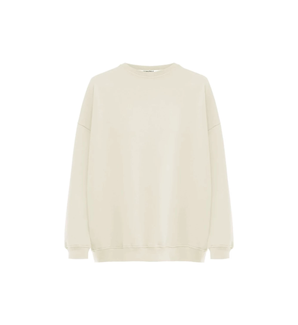 KEEPSTYLE basic sweatshirt in vanilla color