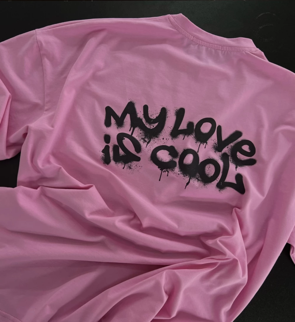 Футболка KEEPSTYLE my love is cool у кольорі bubble