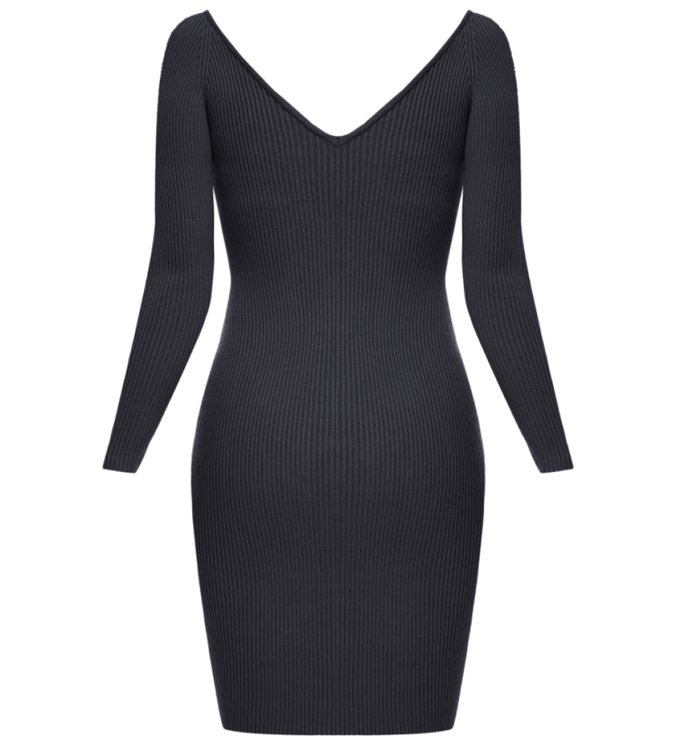 KNITWEAR mini dress grey