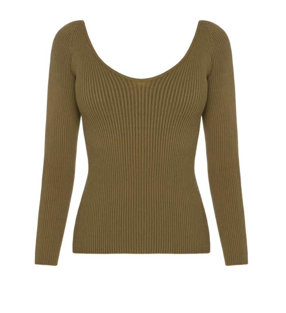 KNITWEAR pullover dark khaki