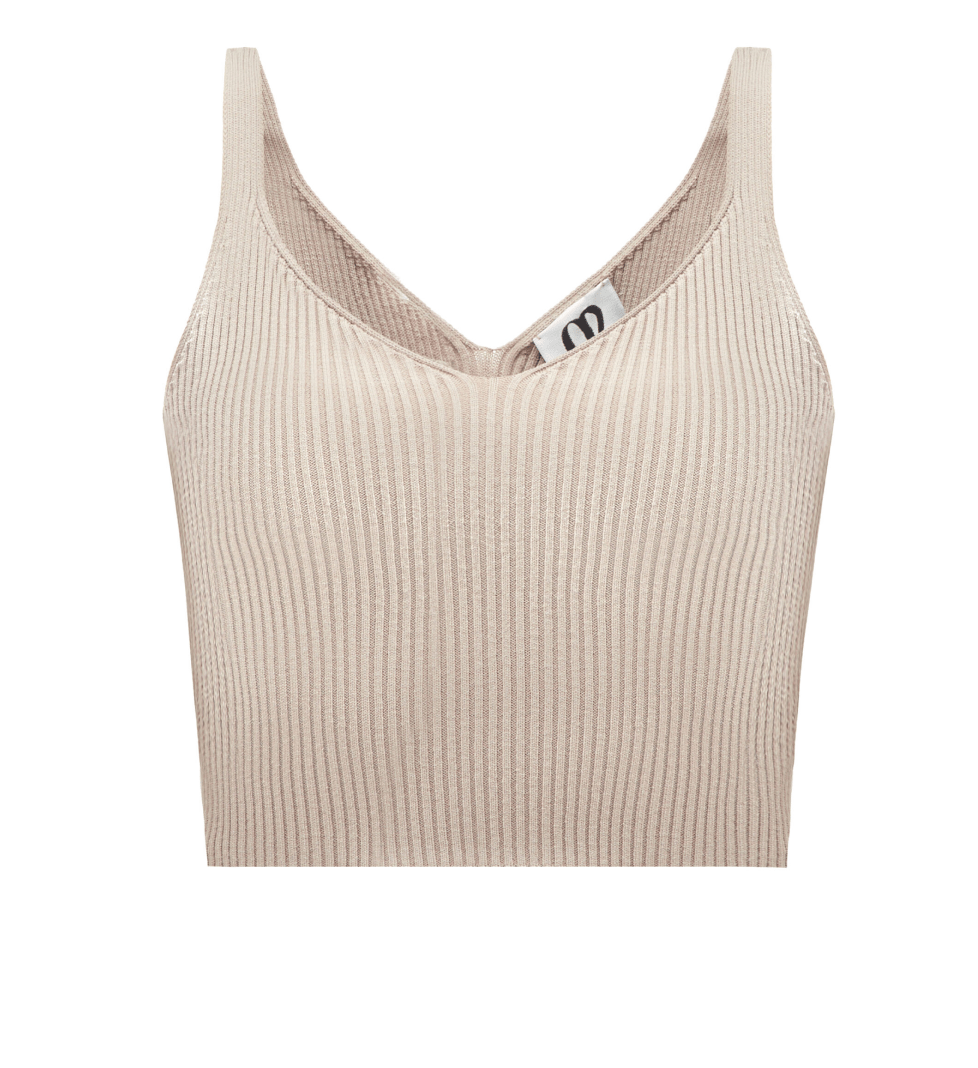 KNITWEAR Cropped top grey