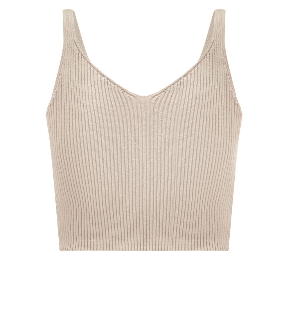 KNITWEAR Cropped top grey