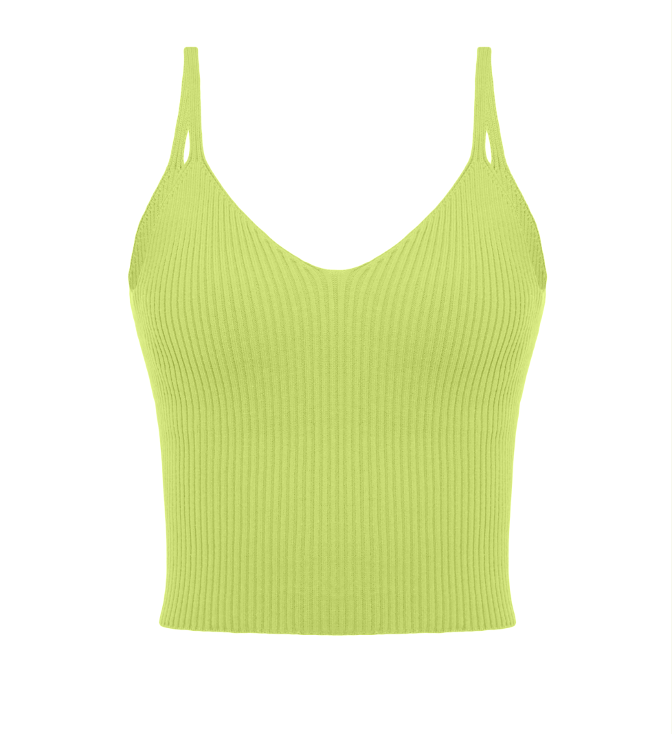 KNITWEAR Cropped top salad
