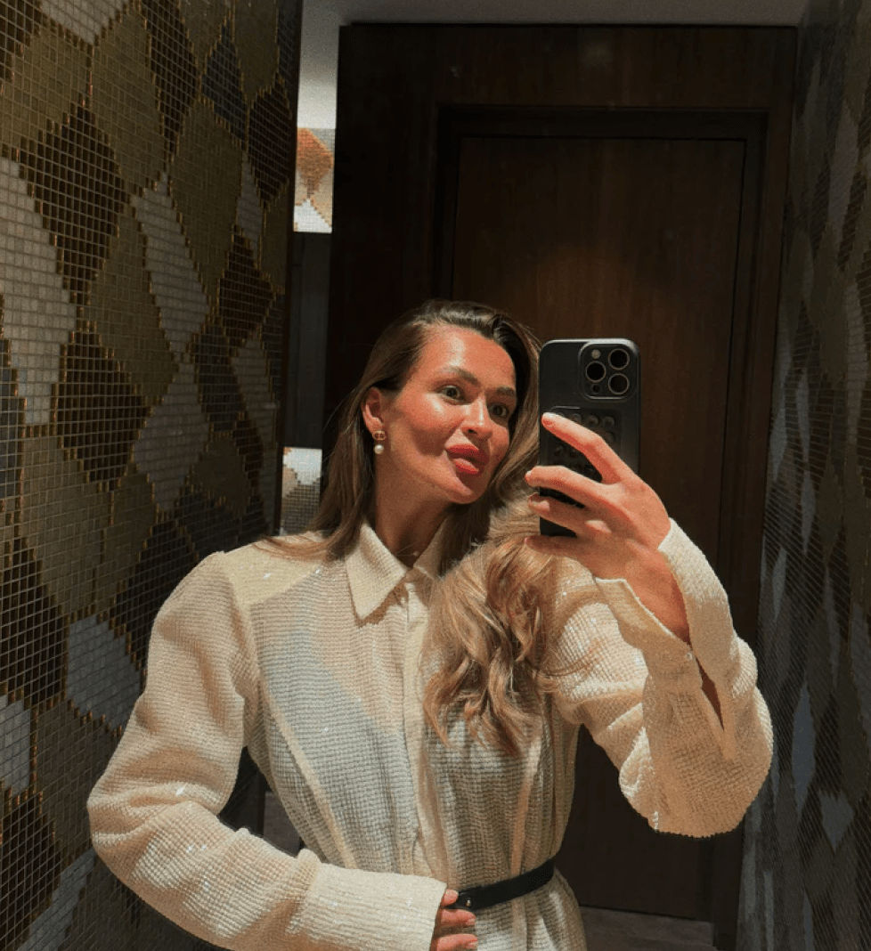 Блузка KRISTINA LAPTSO Ivory Glimmer