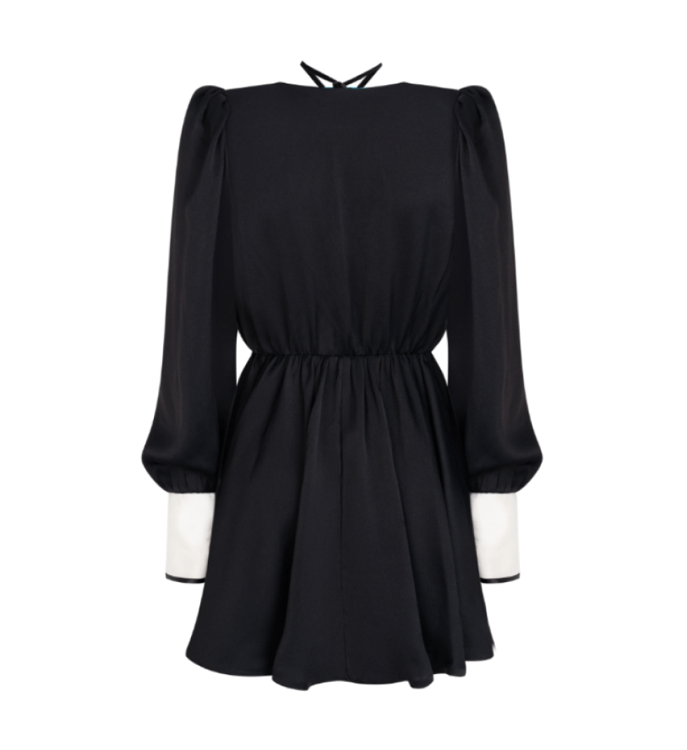 KRISTINA LAPTSO Kate mini dress black